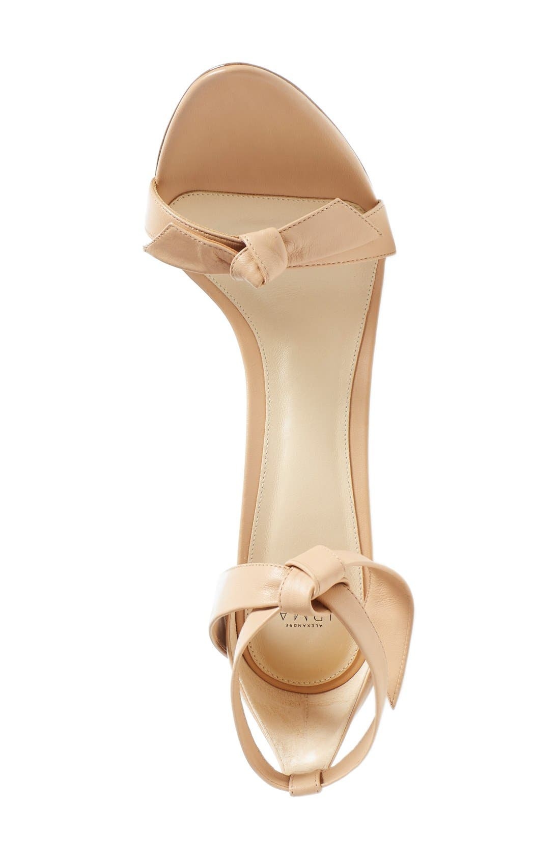 Alexandre Birman Clarita Ankle Tie Sandal in Nude Soft Leather at Nordstrom - 4