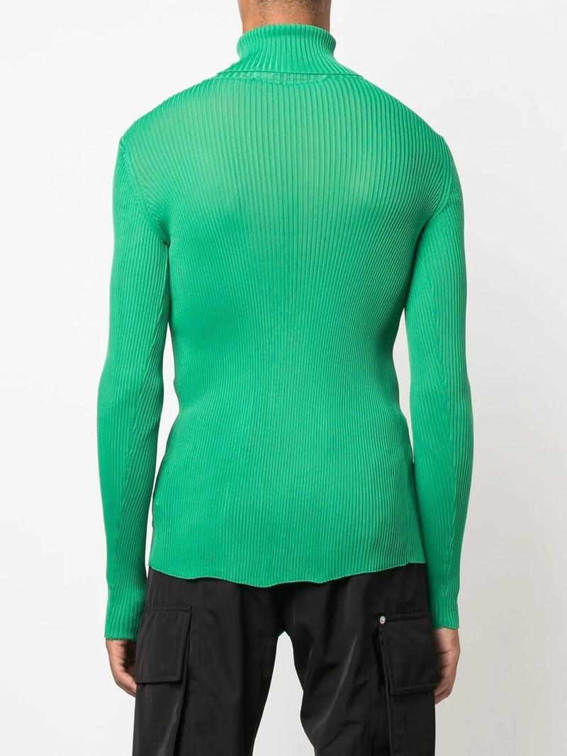 rib-knit roll neck sweater 4