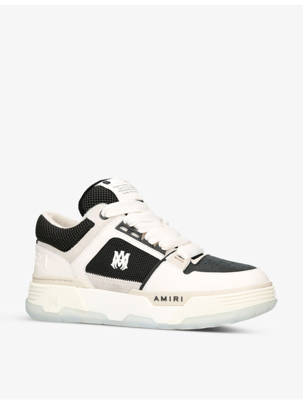 MA-1 leather low-top trainers - 3