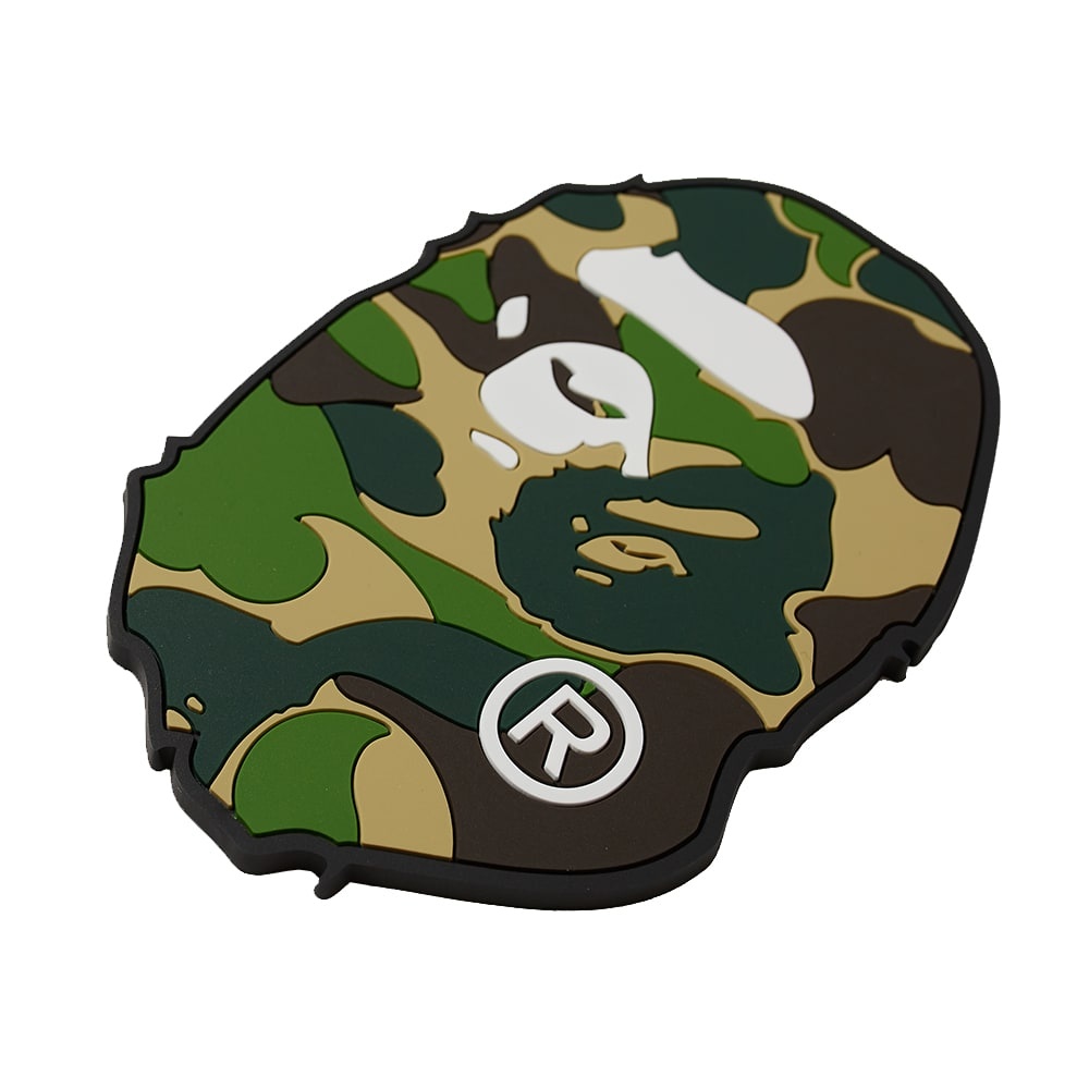 A Bathing Ape ABC Camo Ape Head Rubber Coaster - 2