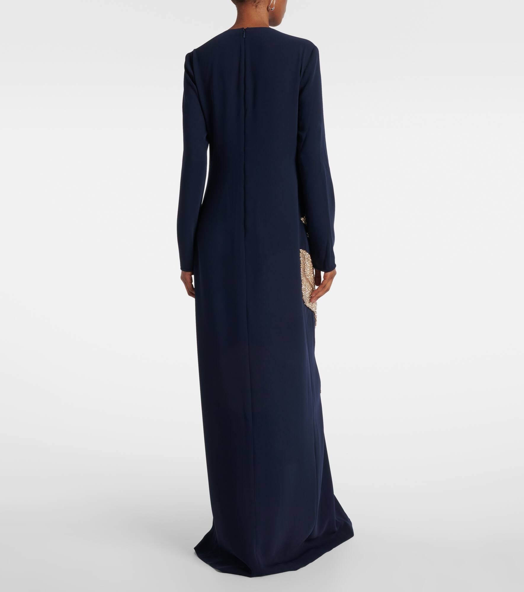Jennis embellished crêpe maxi dress - 3