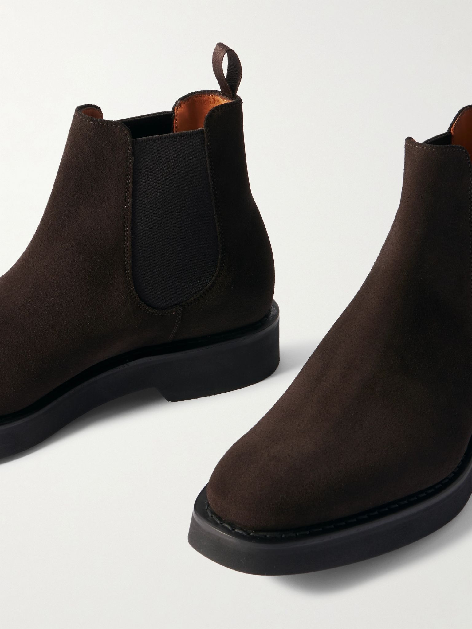 Amberley L Suede Chelsea Boots Dark brown - 6