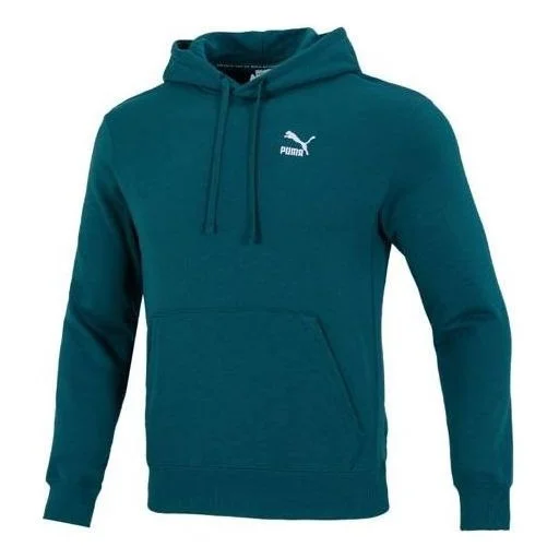 PUMA Classics Small Logo Training Hoodie 'Green' 537849-24 - 1