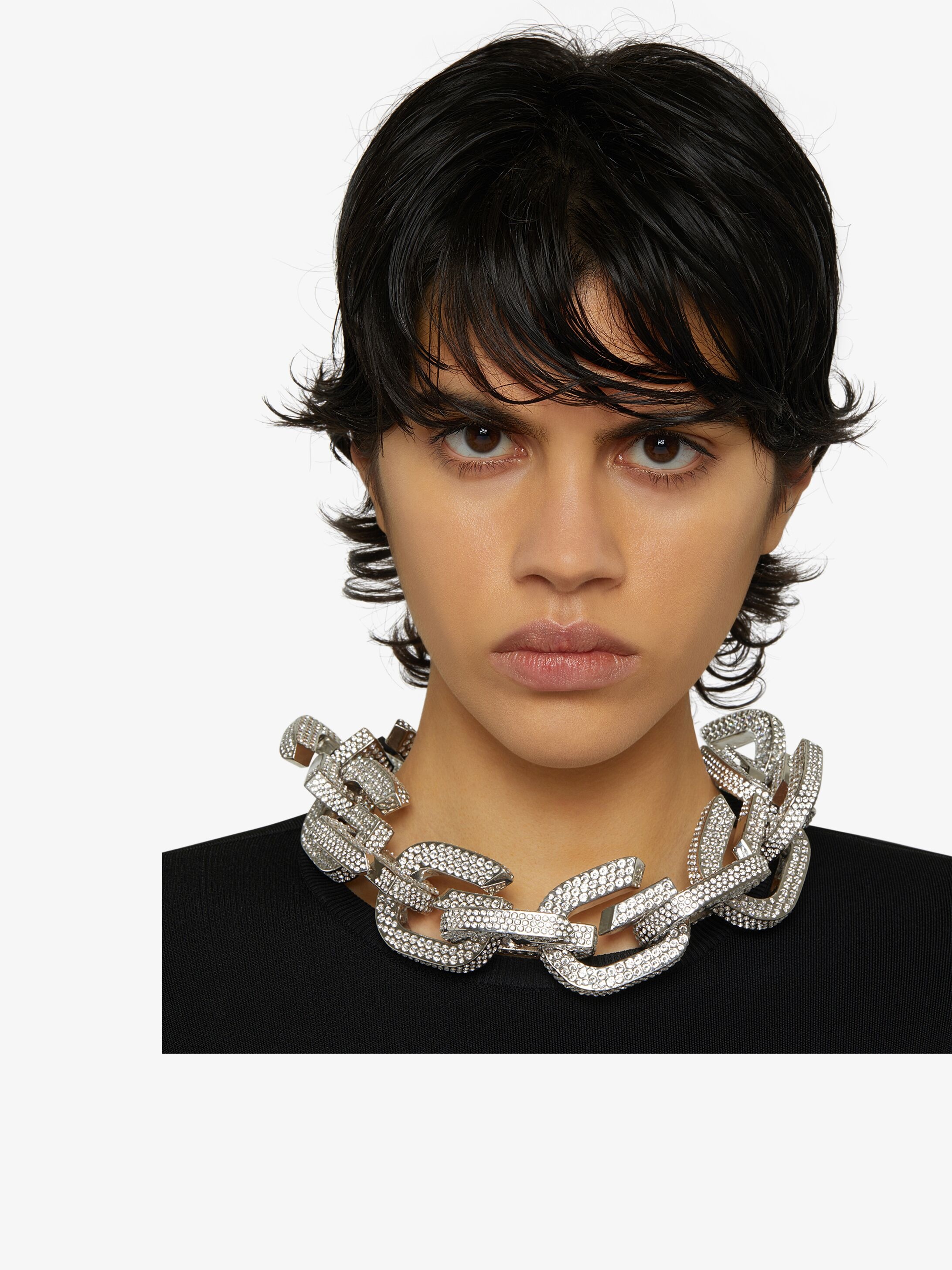 G LINK NECKLACE CRYSTALS PAVED - 3