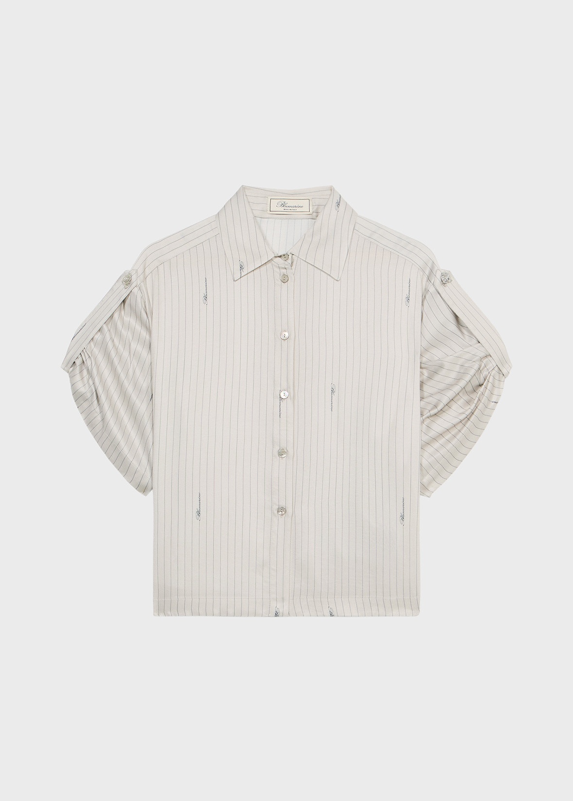 CREPE SHIRT WITH LOGO - 1