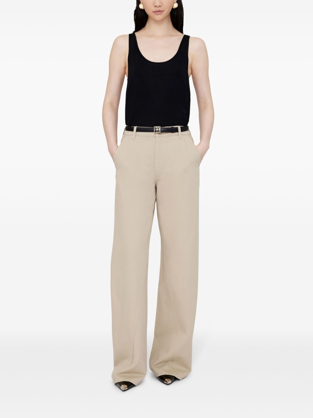Briley curved-seam twill trousers - 3
