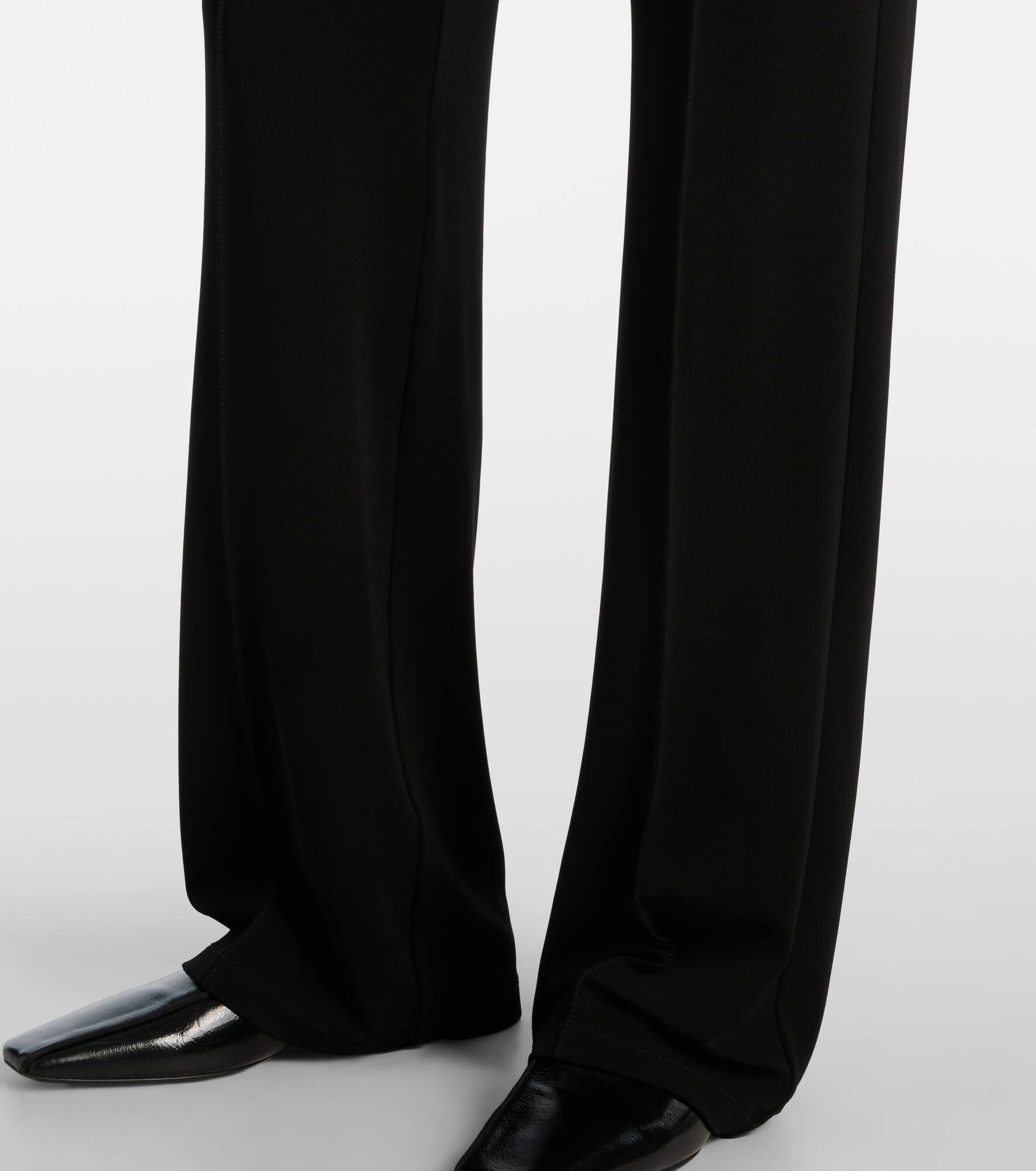 Dinda high-rise jersey straight pants - 5