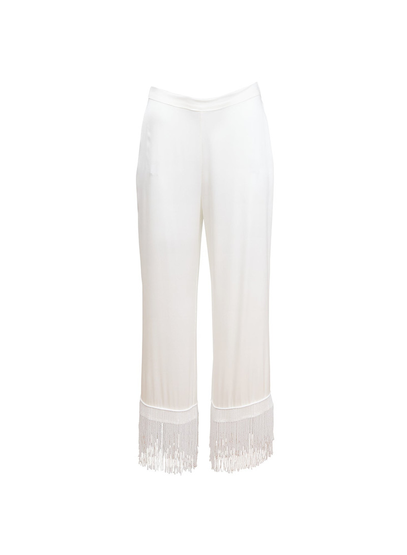 Bianca Fringe Silk Pant - 1