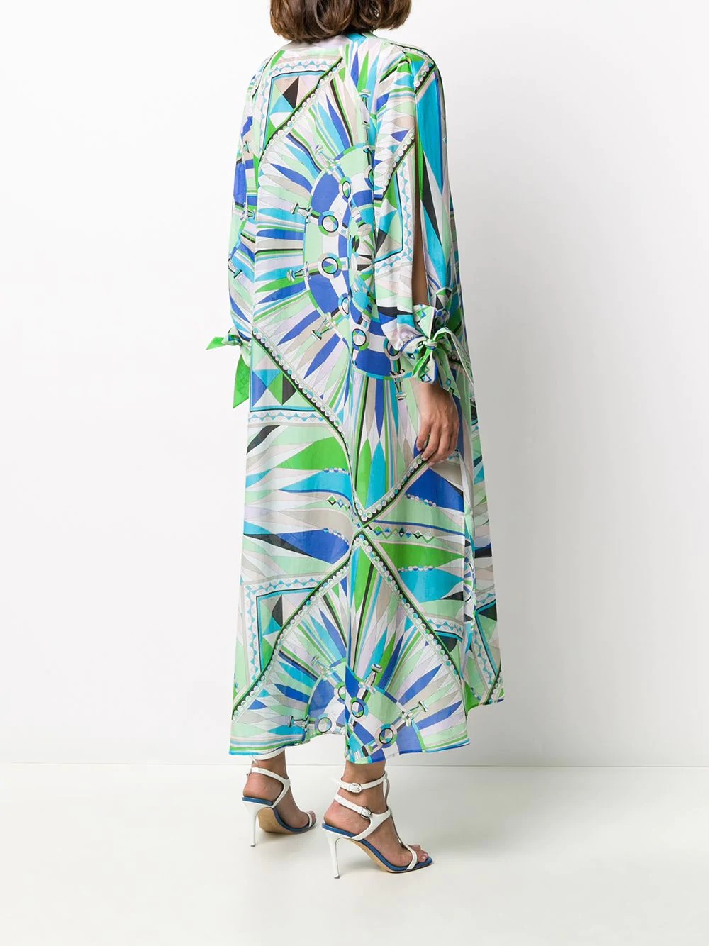 geometric print beach dress - 4