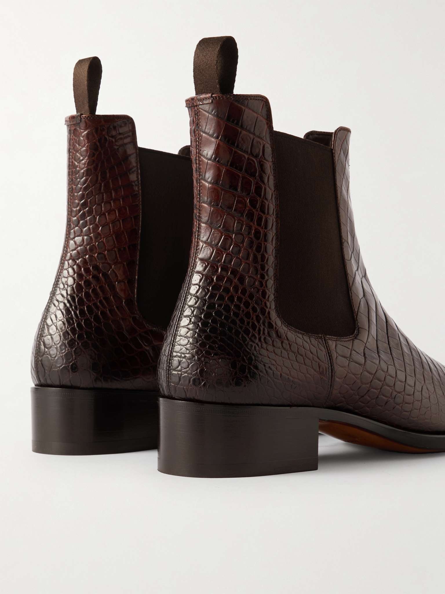 Hainaut Croc-Effect Leather Chelsea Boots - 5