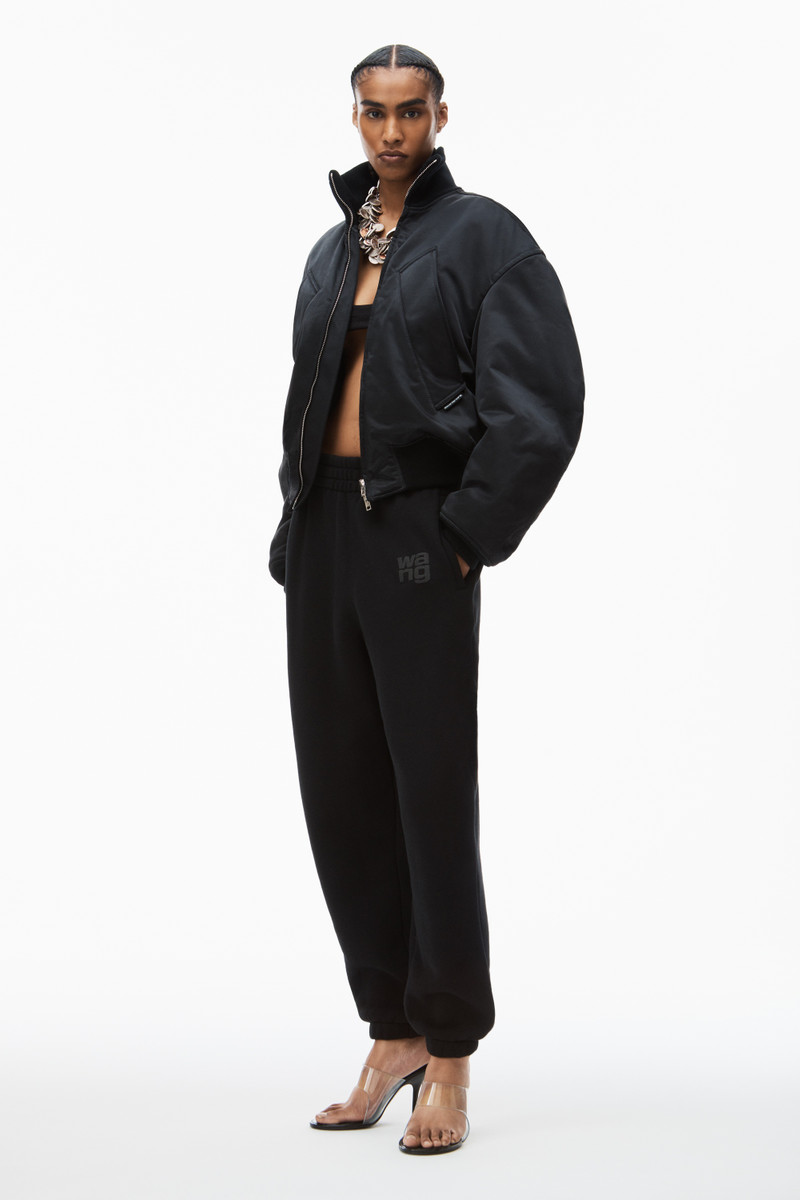 Alexander Wang PUFF LOGO SWEATPANT IN STRUCTURED TERRY outlook