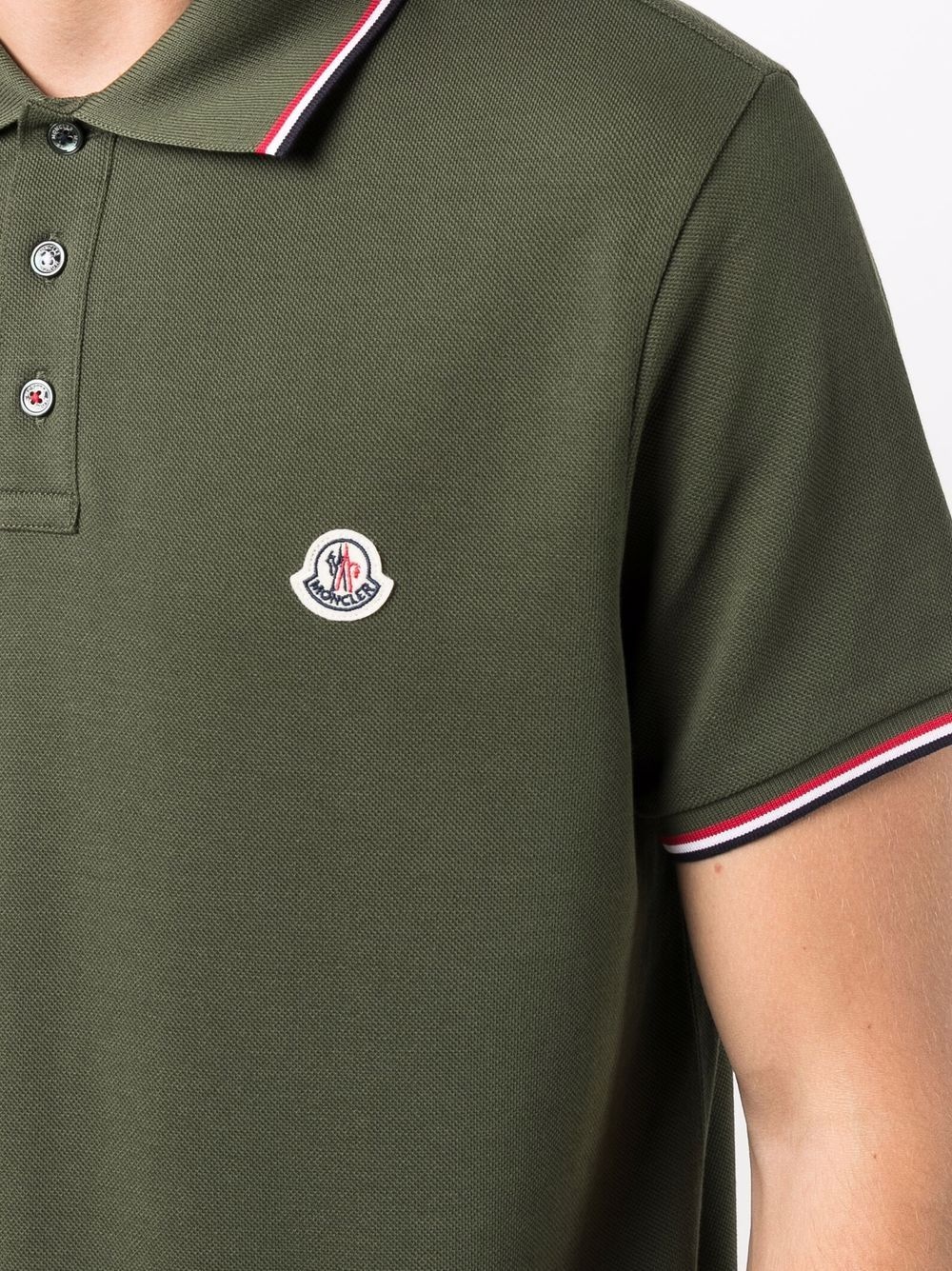 logo-patch polo shirt - 5