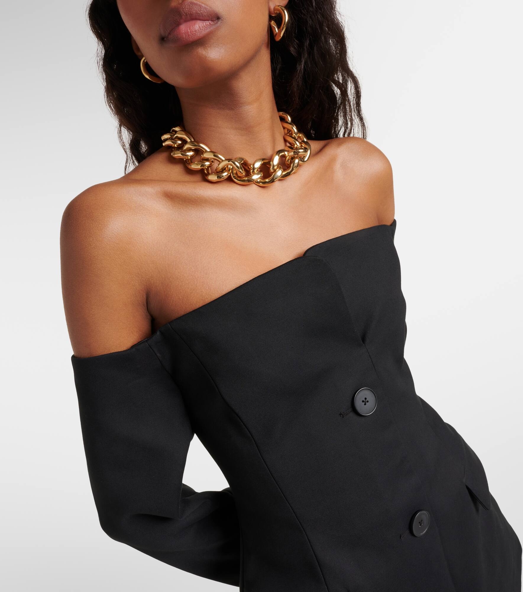 Sandrine off-shoulder blazer dress - 4
