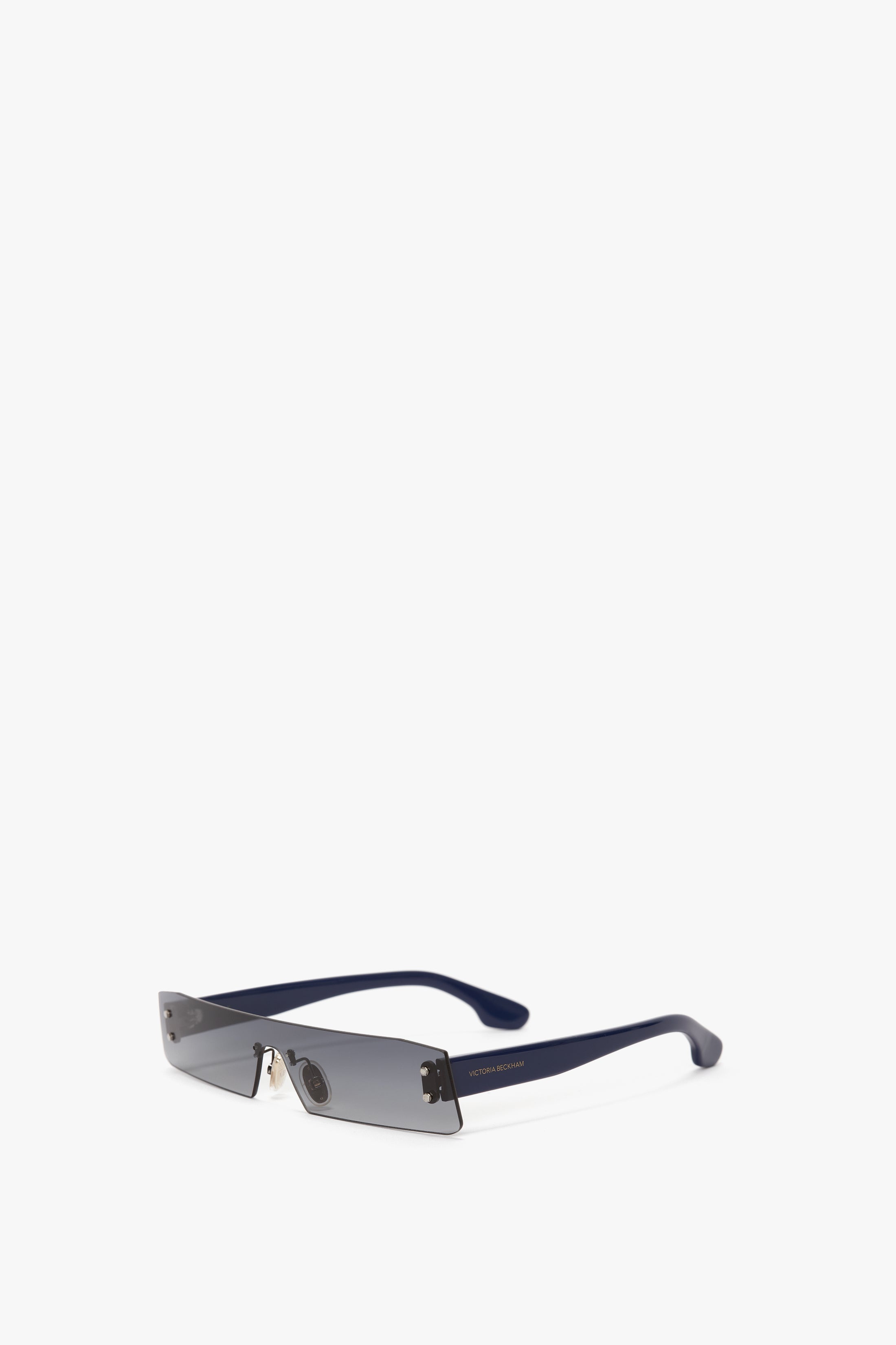 Mini Visor Sunglasses In Black-Green - 2