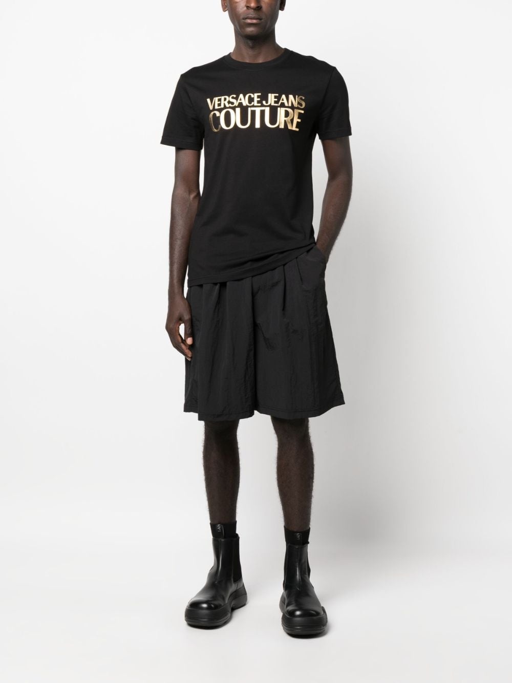 logo-print cotton T-shirt - 2