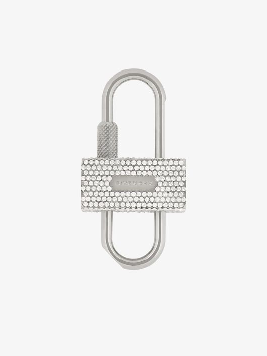 SMALL 4G PADLOCK IN METAL WITH CRYSTALS - 1