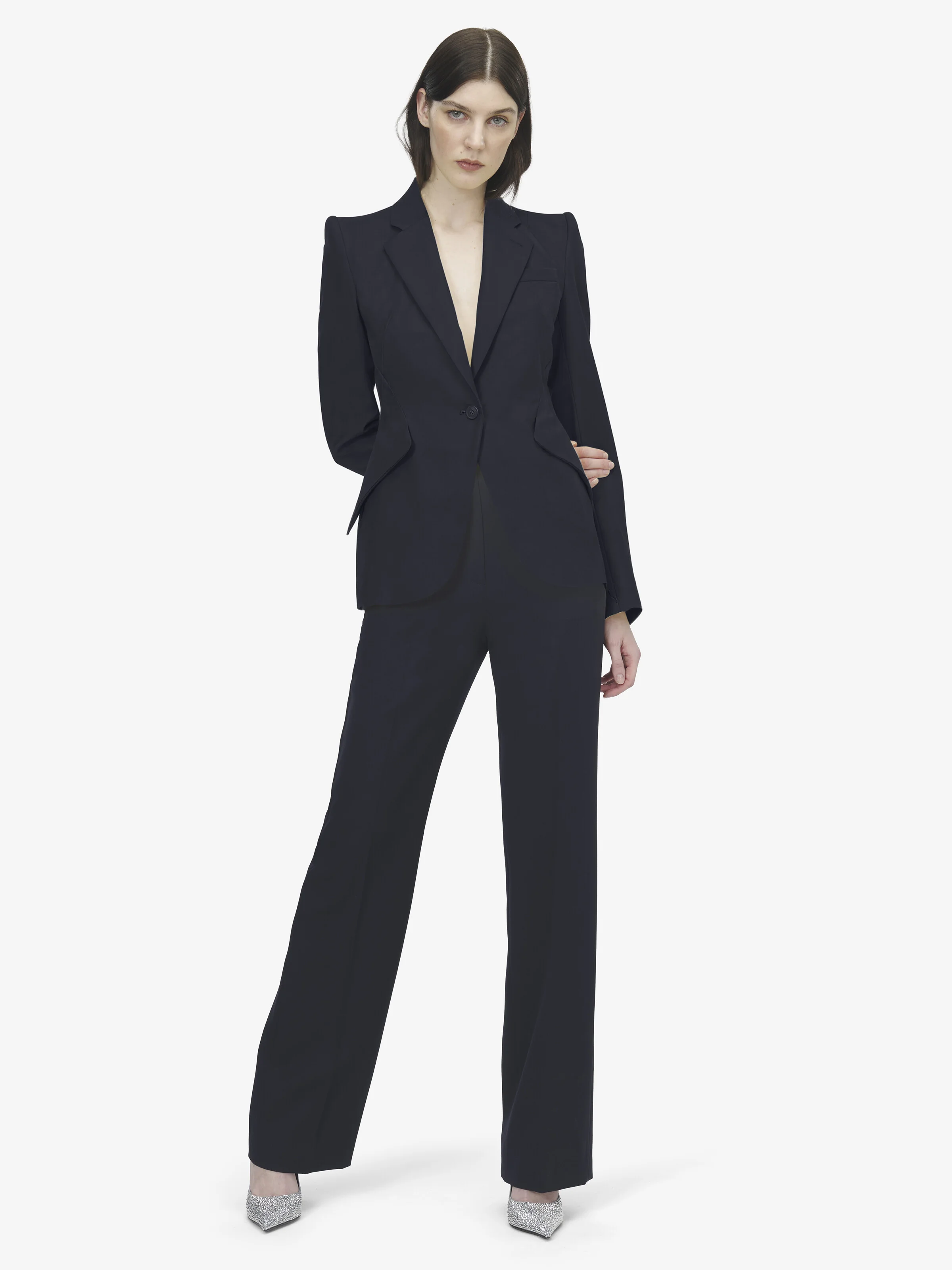 Wool Single-breasted Jacket - 1