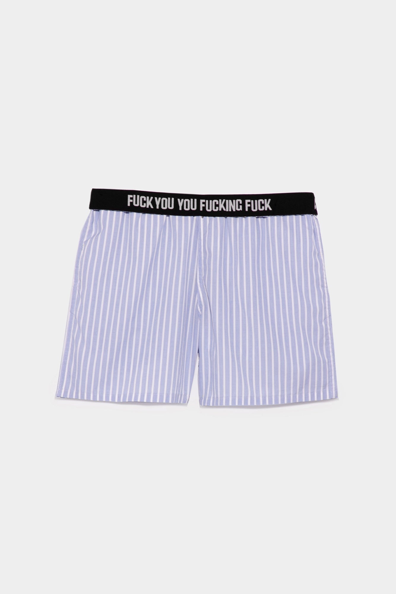 FUUFF Boxers - Wide Blue Stripe | R13 Denim Official Site - 1