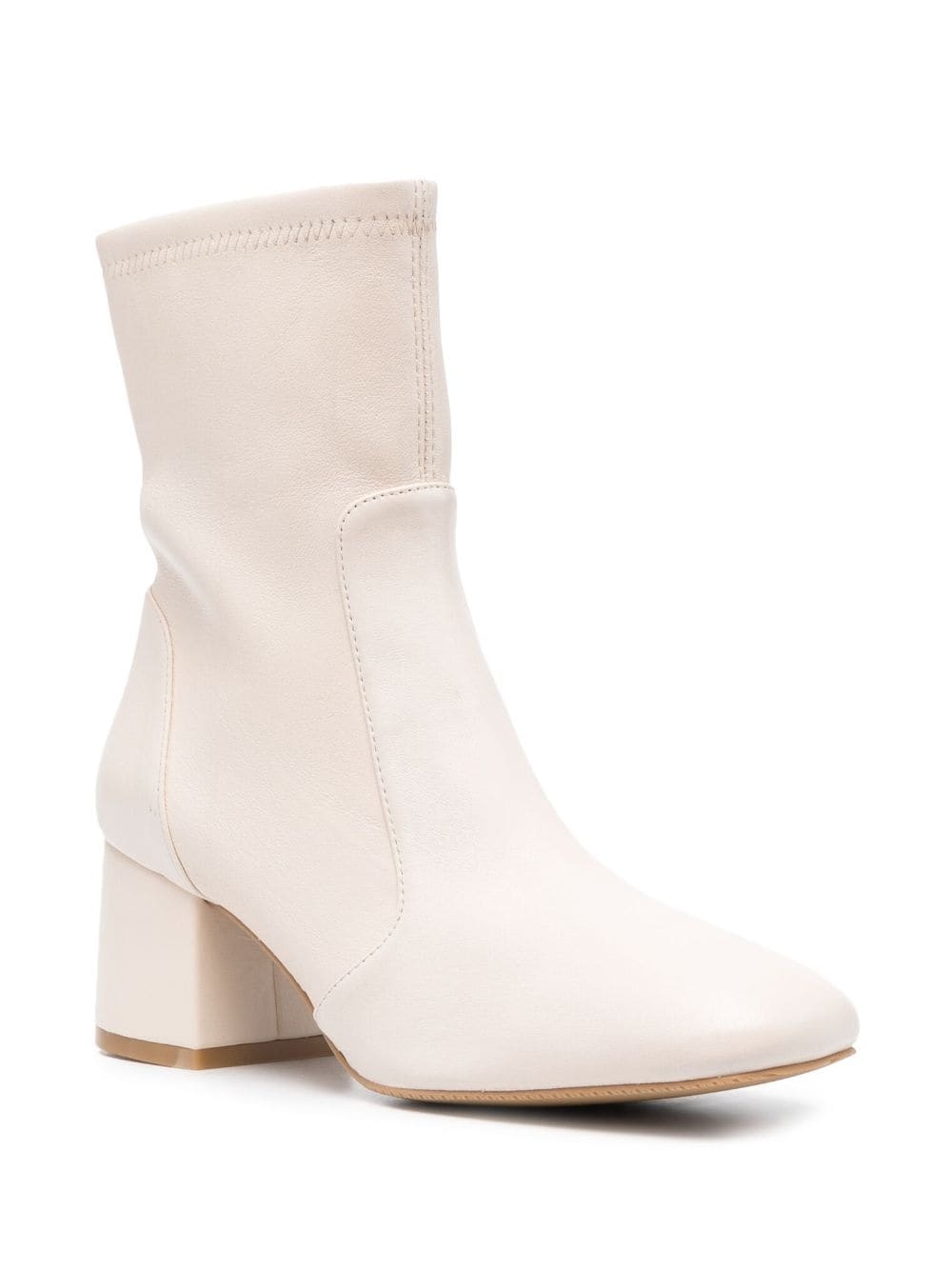 Flareblock 60mm leather ankle boots - 3
