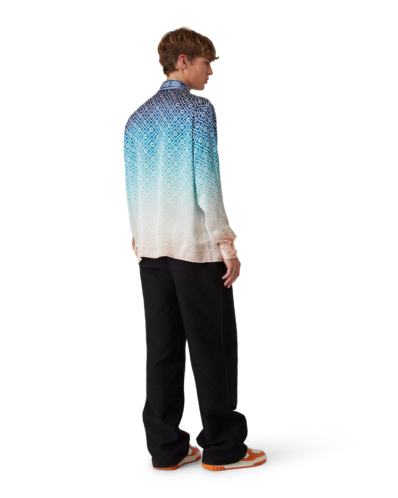 Jacquard Gradient Silk Shirt | Casablanca Paris - 3