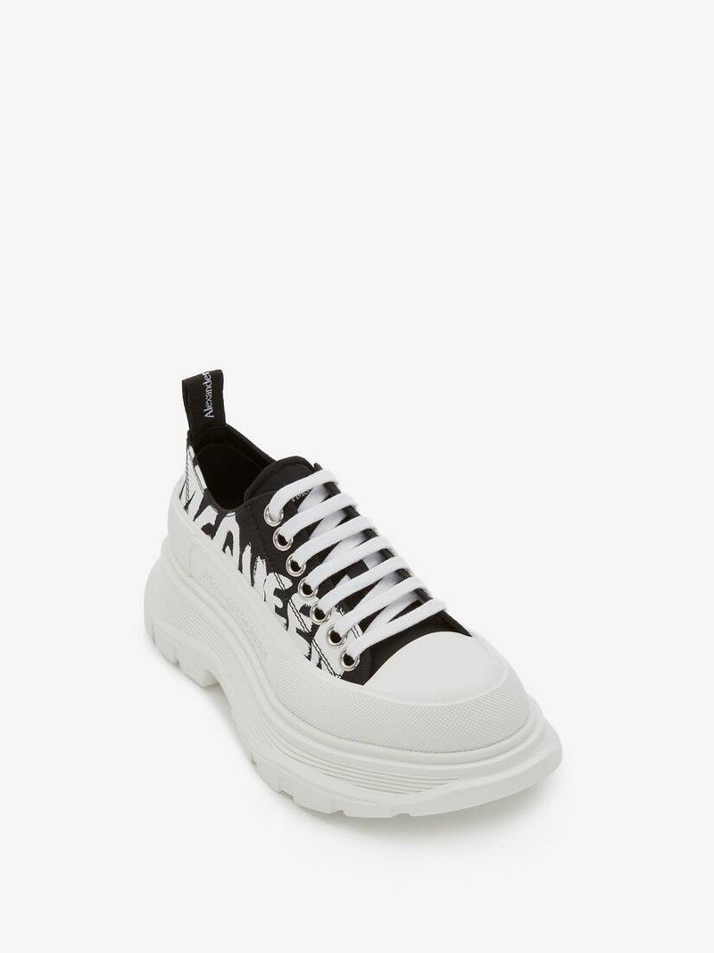 Alexander McQueen Tread Slick Lace-up in Black outlook