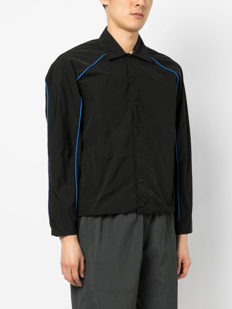 rear-logo print shirt jacket 4