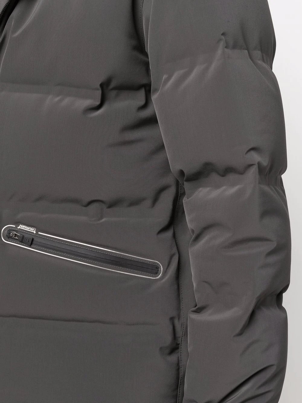 hooded padded down jacket - 5