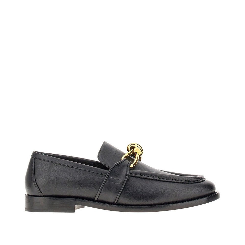 KNOT DETAIL LEATHER LOAFERS - 1