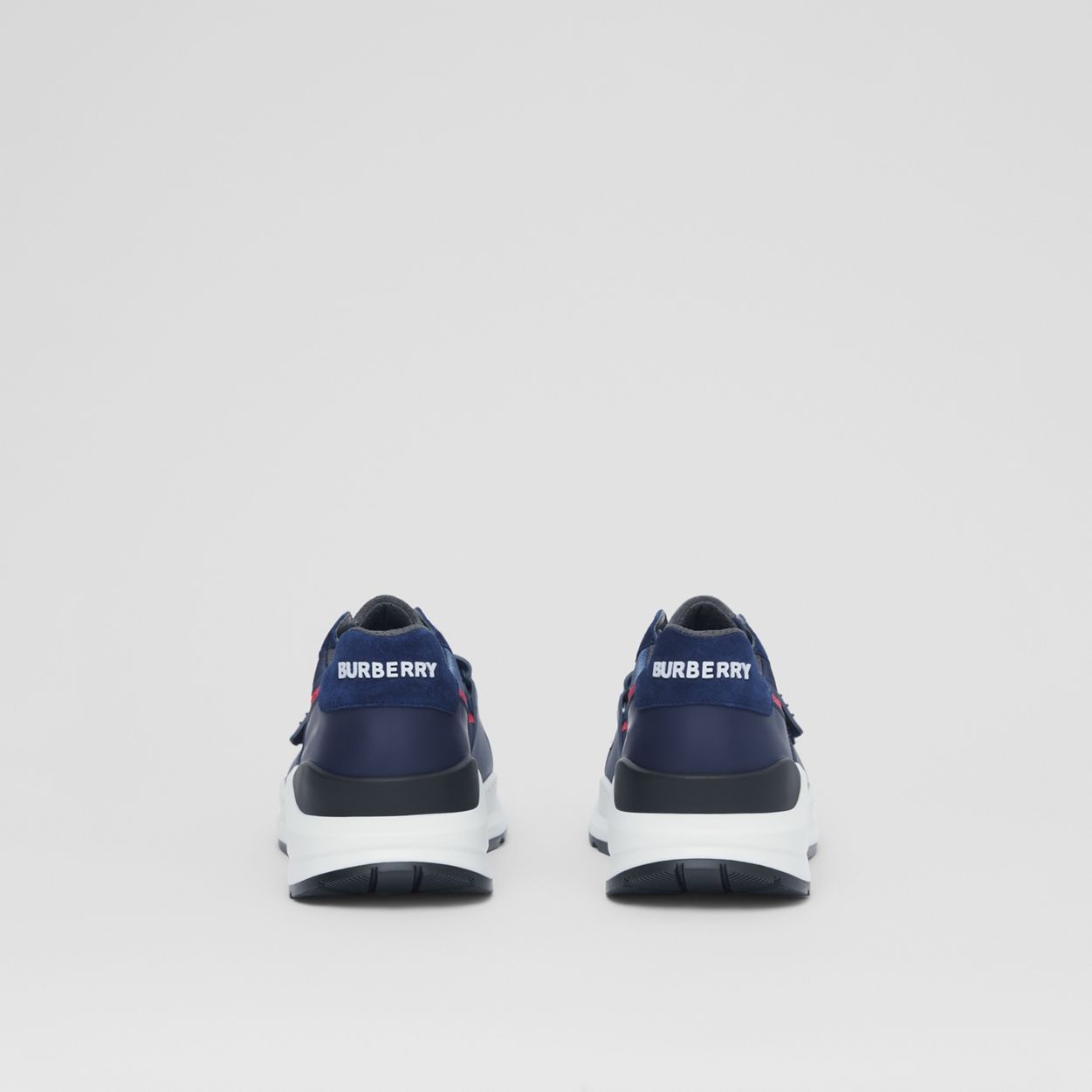 Suede, Leather and Mesh Sneakers - 6