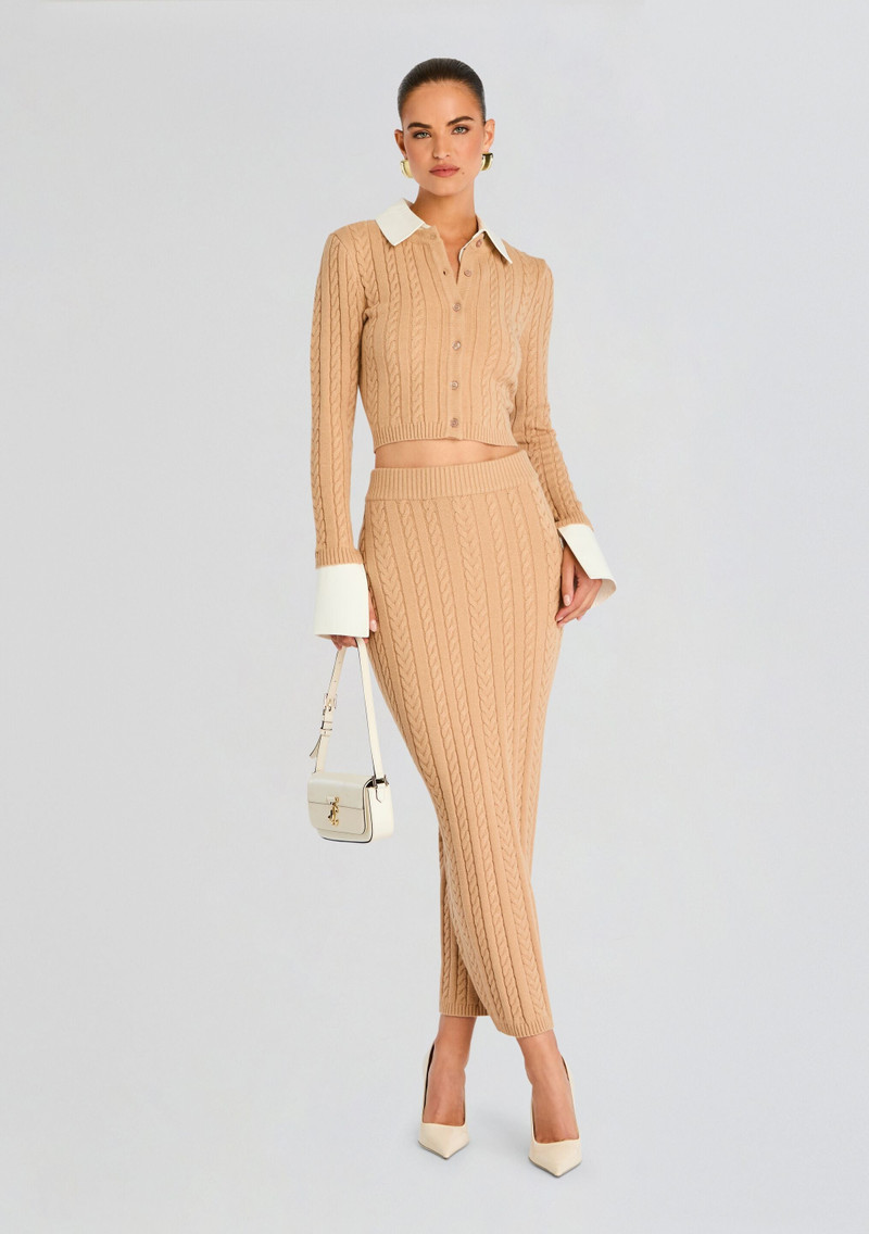RETROFÊTE ELOISE CABLE KNIT CARDIGAN outlook