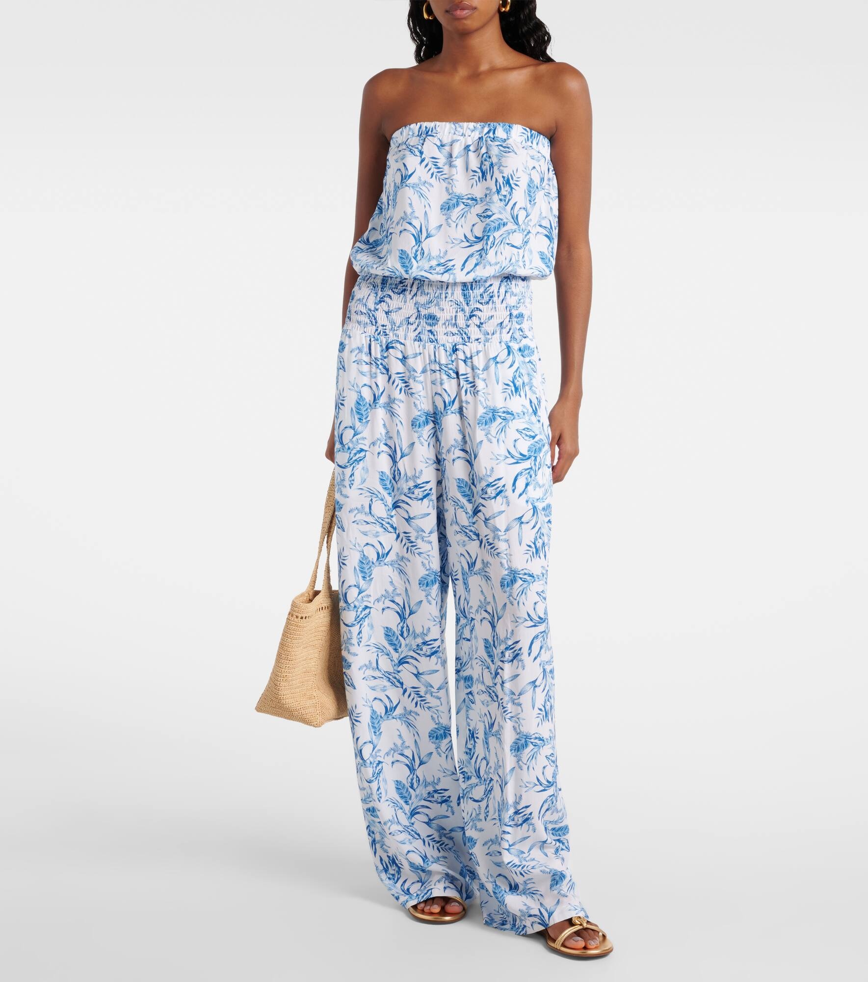 Naomi strapless cotton jumpsuit - 2