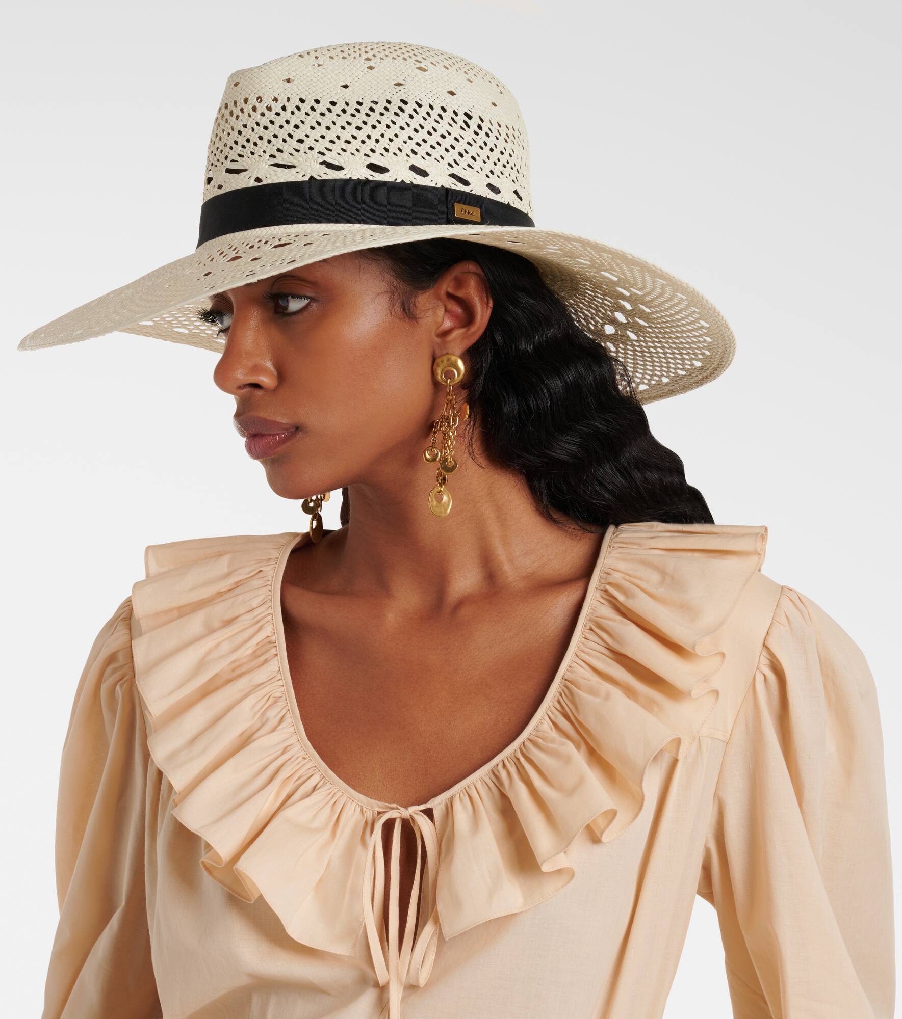 Chloé Panama straw sun hat - 5