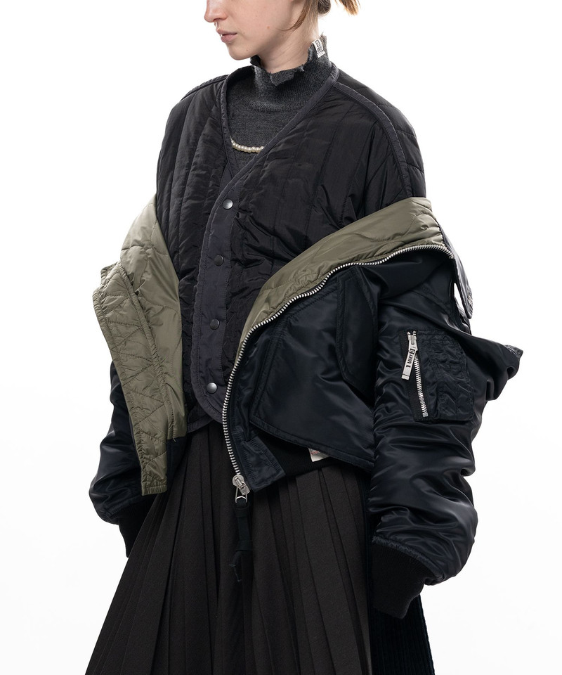 Shifted Layer Flight Jacket 11
