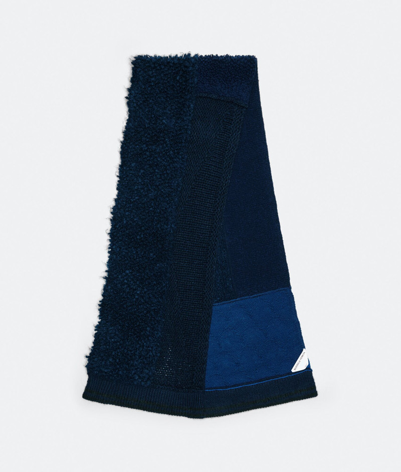 heavyweight patchwork wool scarf 1