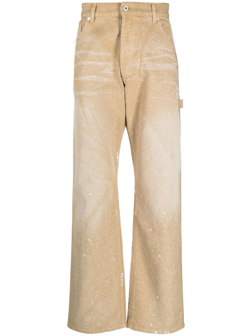 paint-splatter Hammer trousers - 1