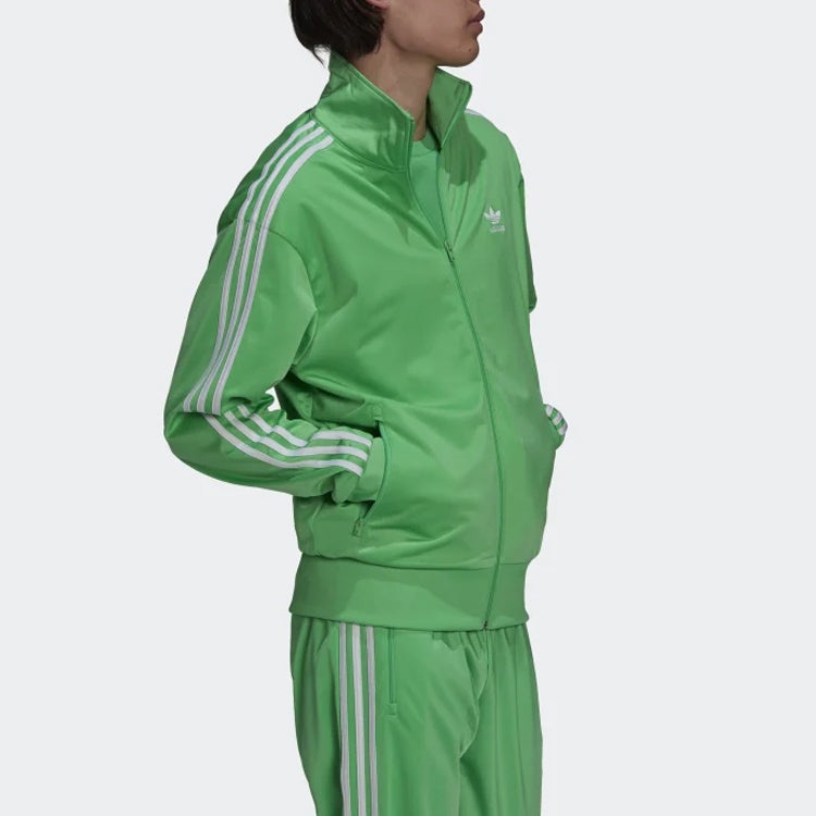 adidas originals Casual Alphabet Printing Stripe Jacket Green H06717 - 4