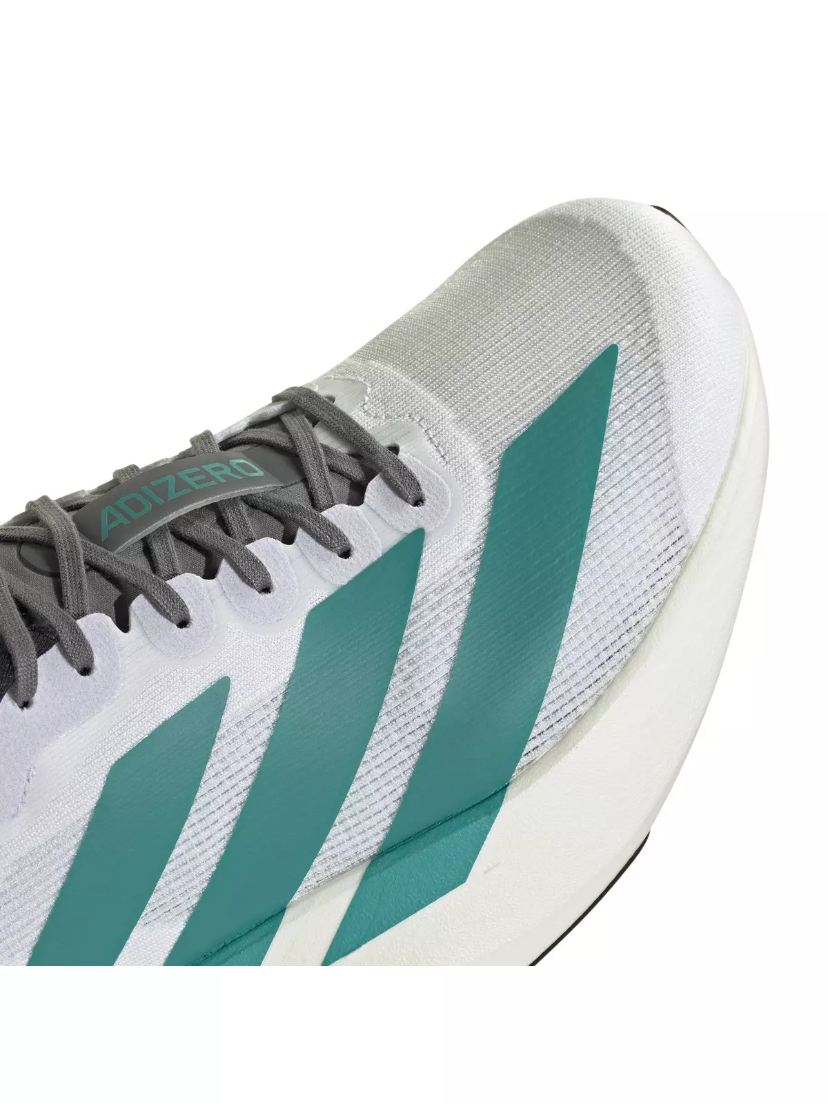Adizero EVO SL "Ftwr White/Pure Teal/Grey Four" Men's Running Shoe - 8