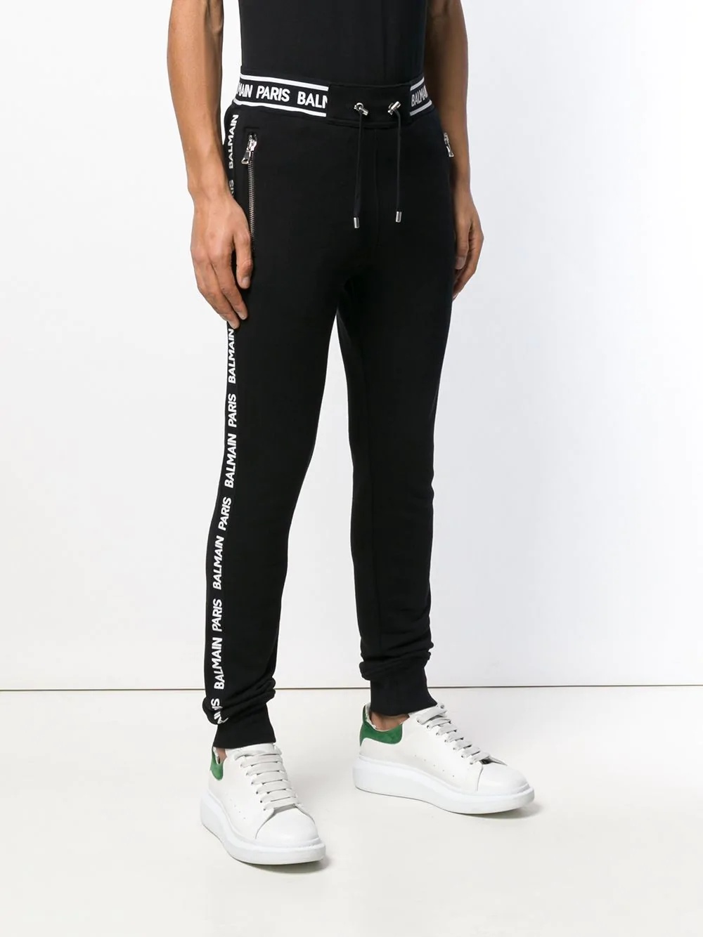 logo stripe track trousers - 3