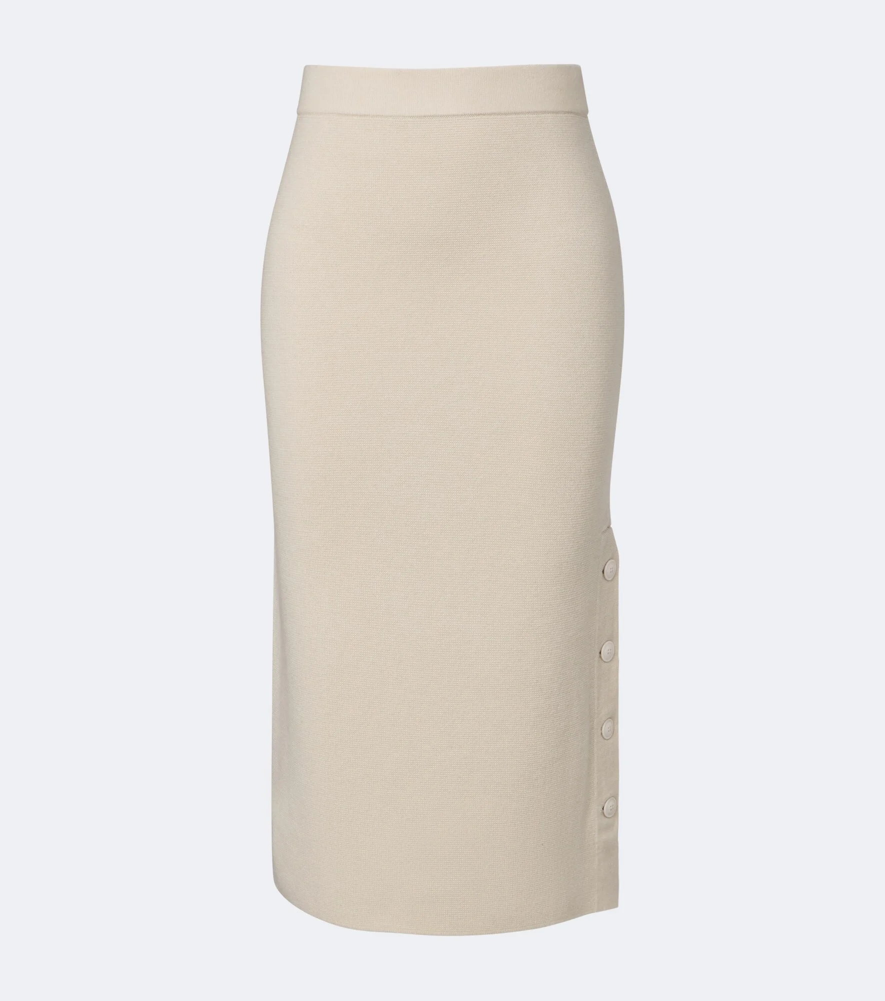 Wool and cashmere midi skirt - 1