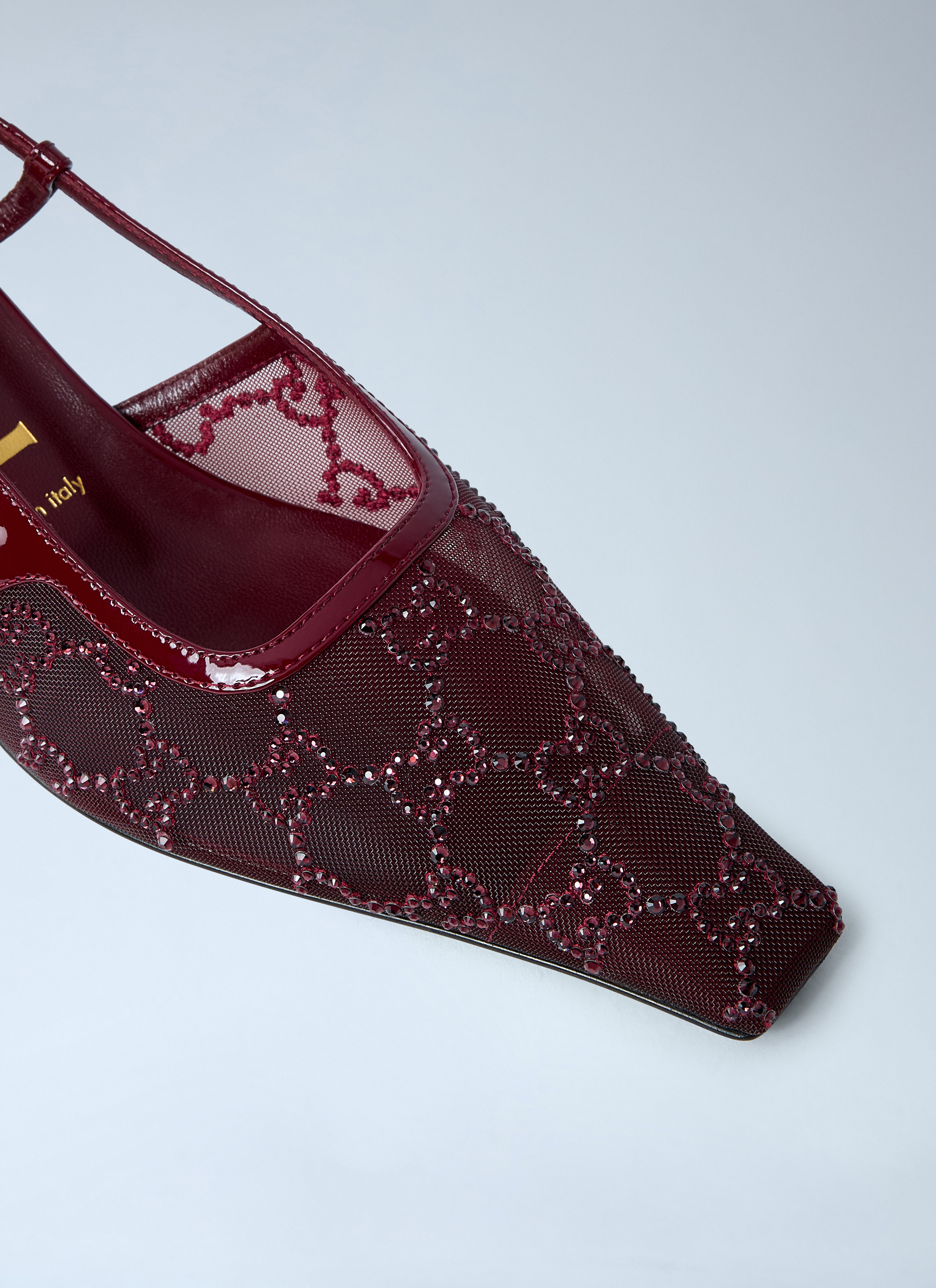 GG Crystal Slingback Pumps - 3