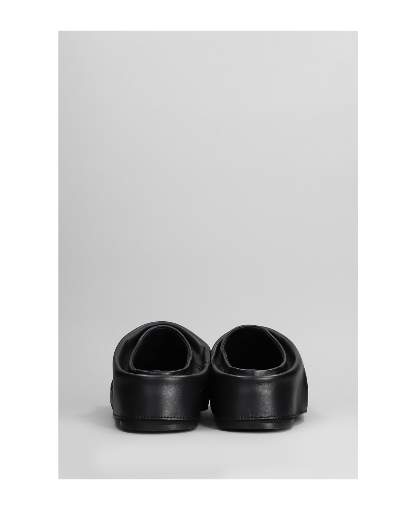 Mini Robin Slipper-mule In Black Leather - 4