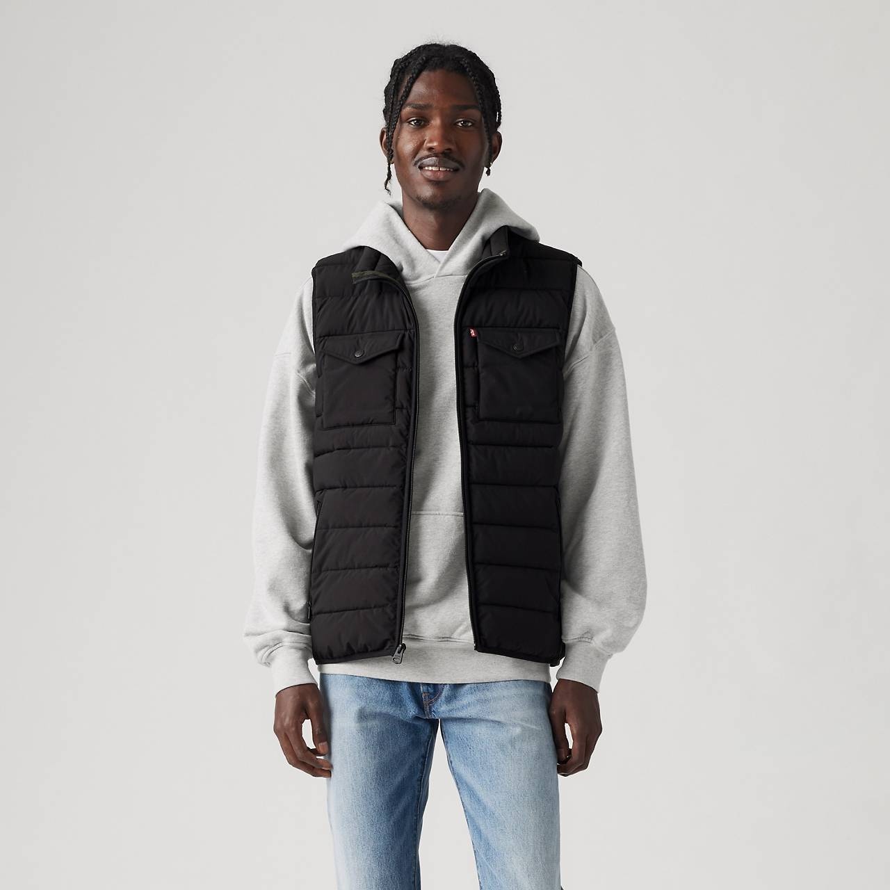 2 CHEST POCKET LIGHTWEIGHT QUILTED VEST - 2