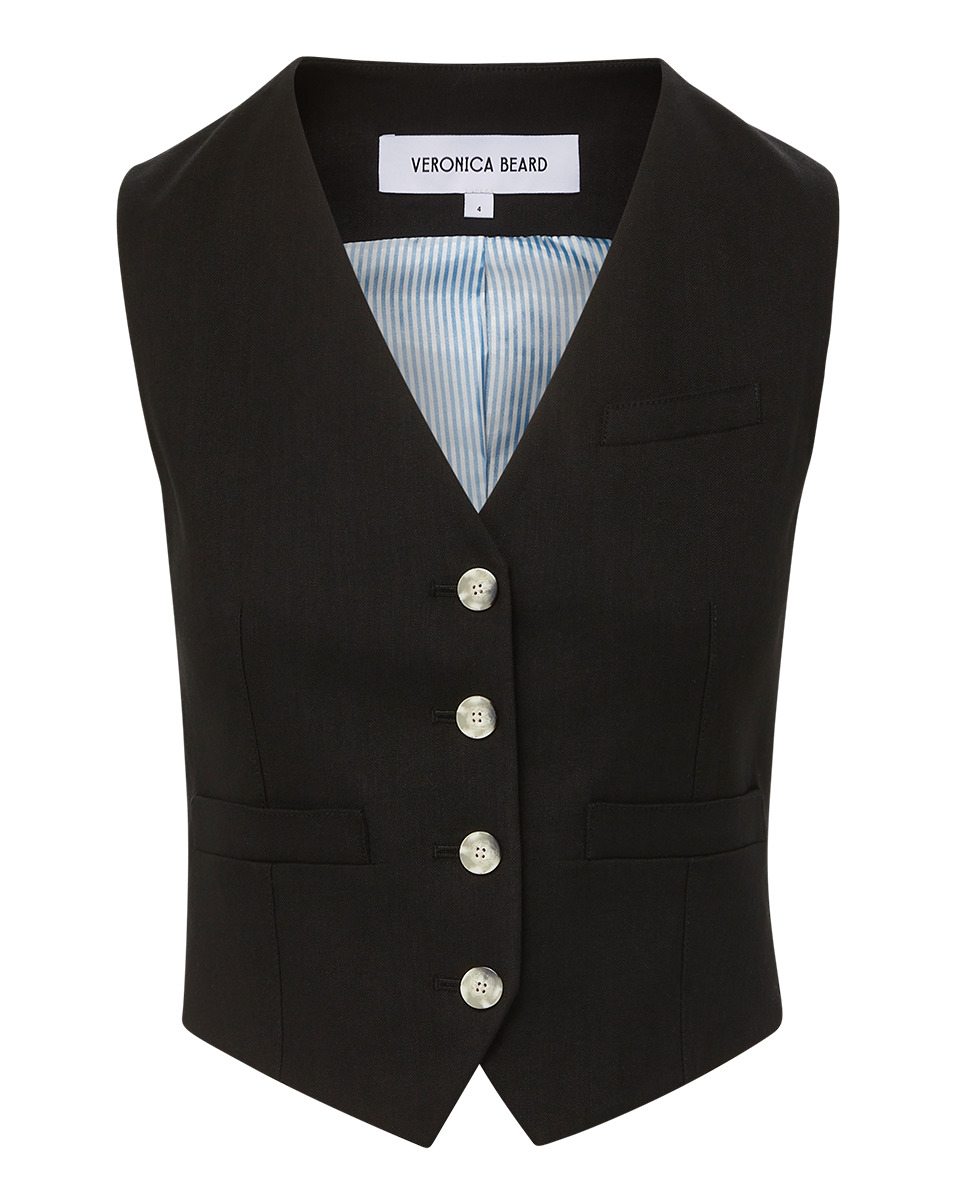 BENNETT TWILL-LINEN VEST - 1