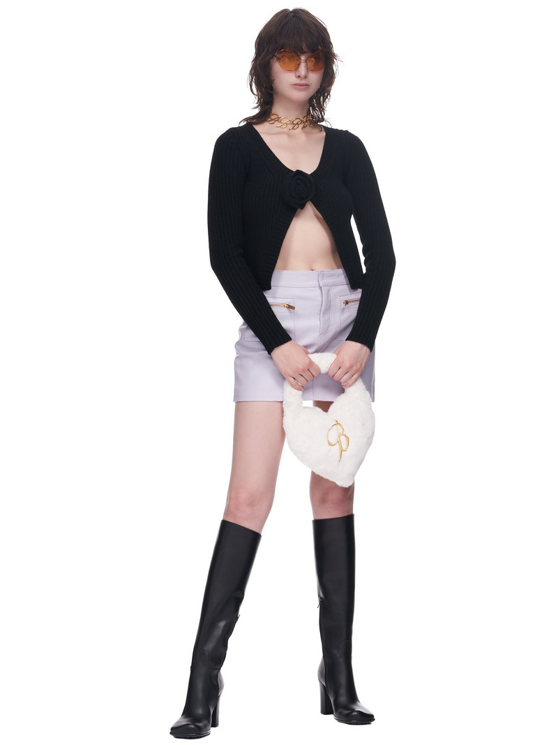 Blumarine Ribbed Knit Cardigan outlook