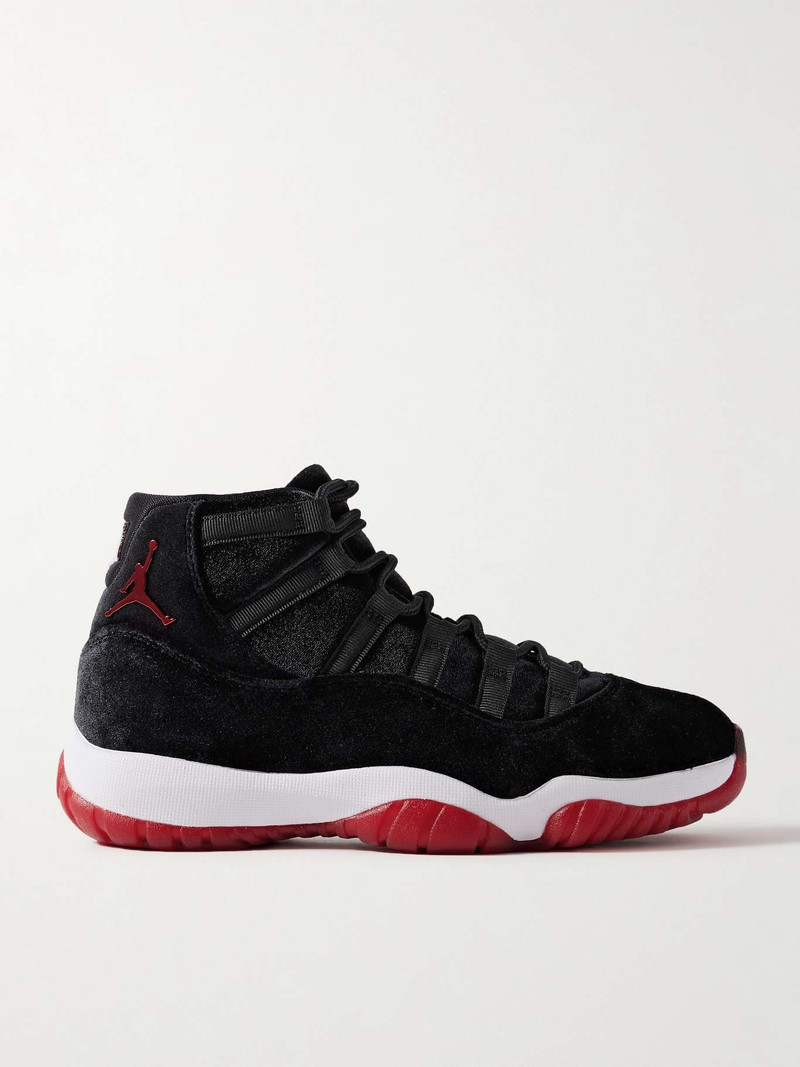 Air Jordan 11 Retro High OG velvet sneakers Black - 1