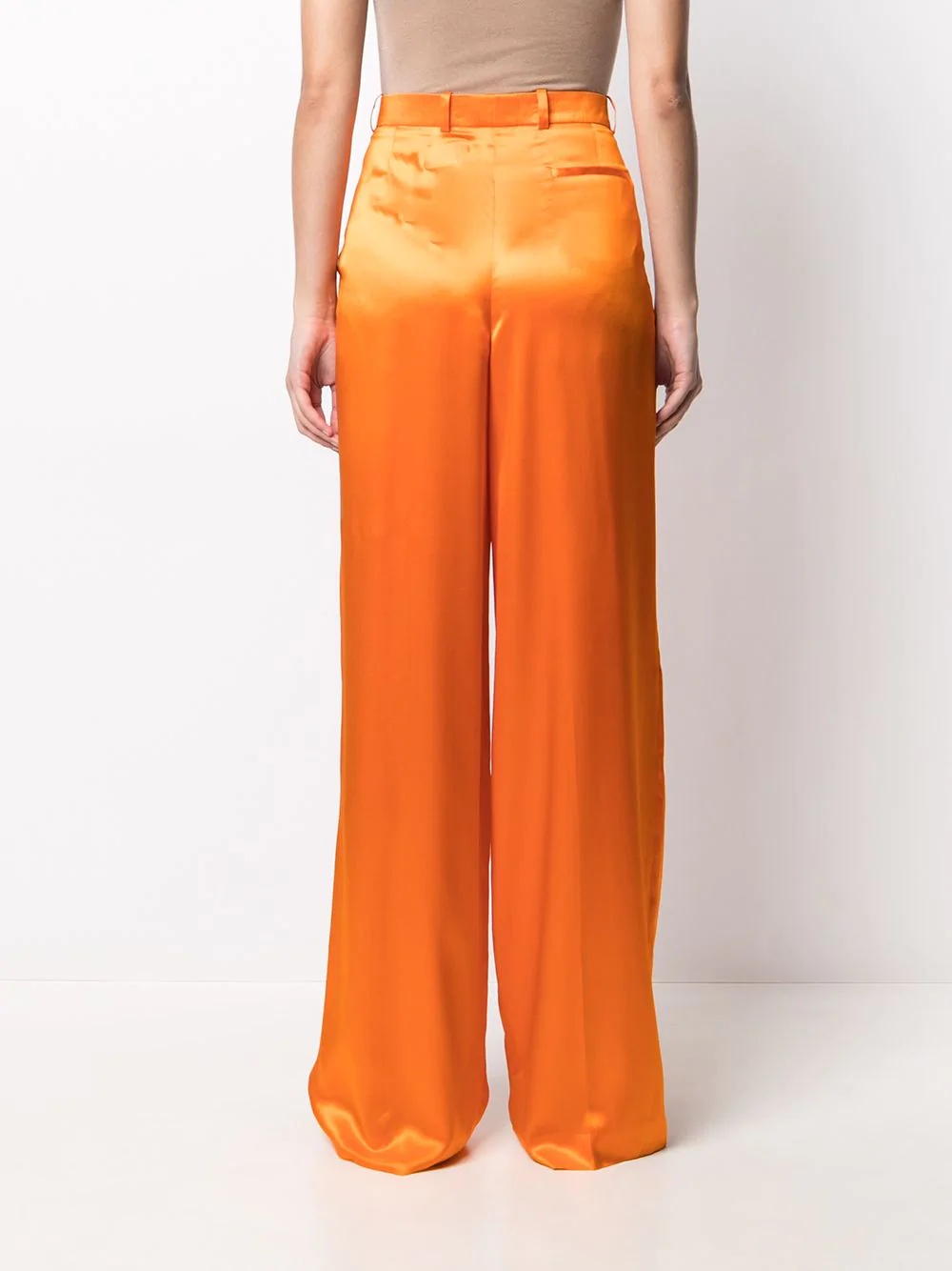 vibrant wide-leg trousers - 4