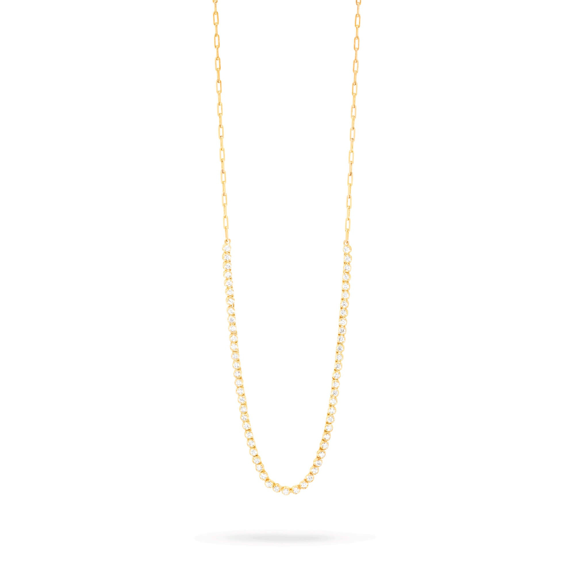 Drop Shot Diamond Tennis Necklace - 3