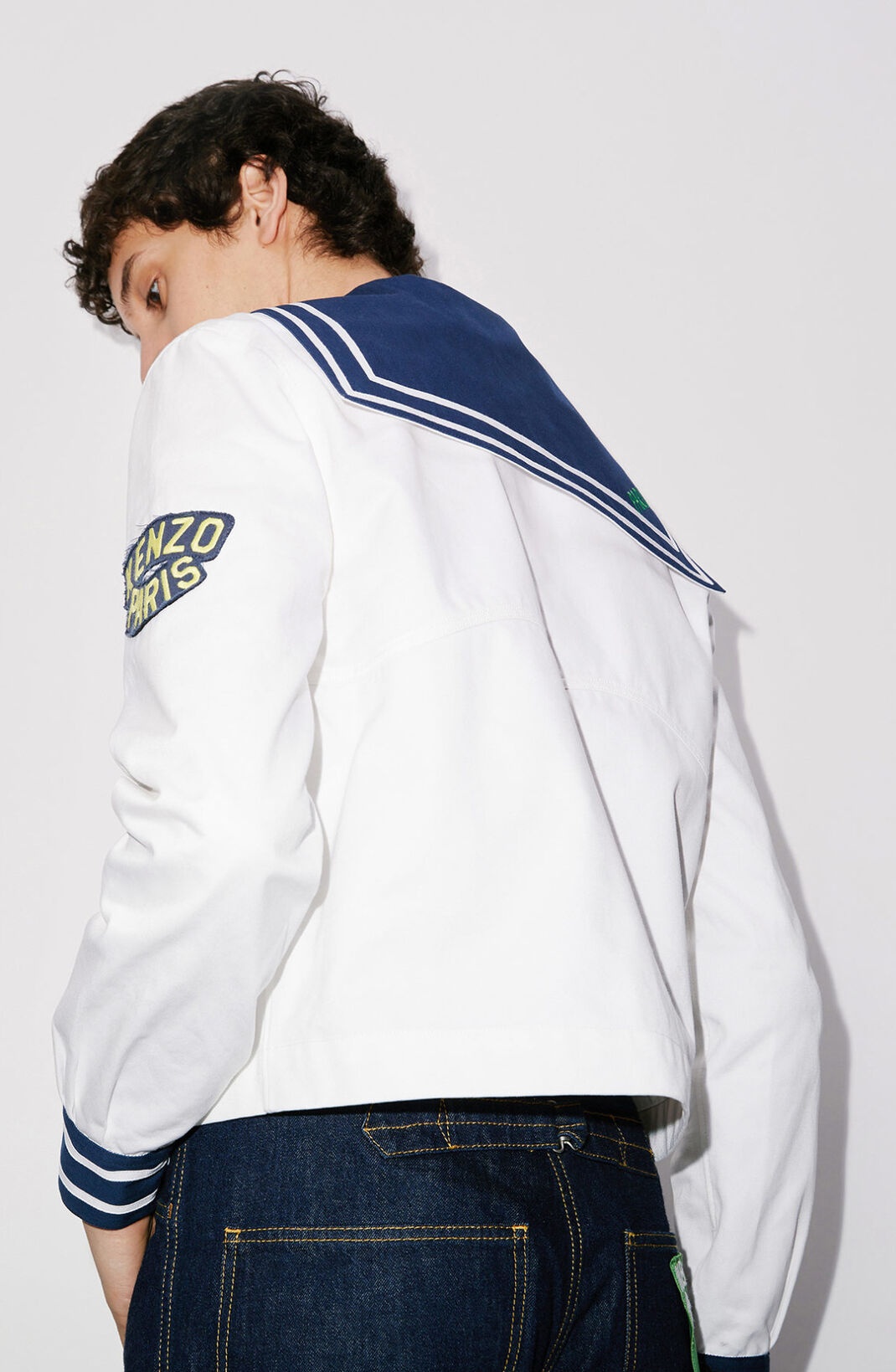 'KENZO Sailor' cropped shirt jacket - 5