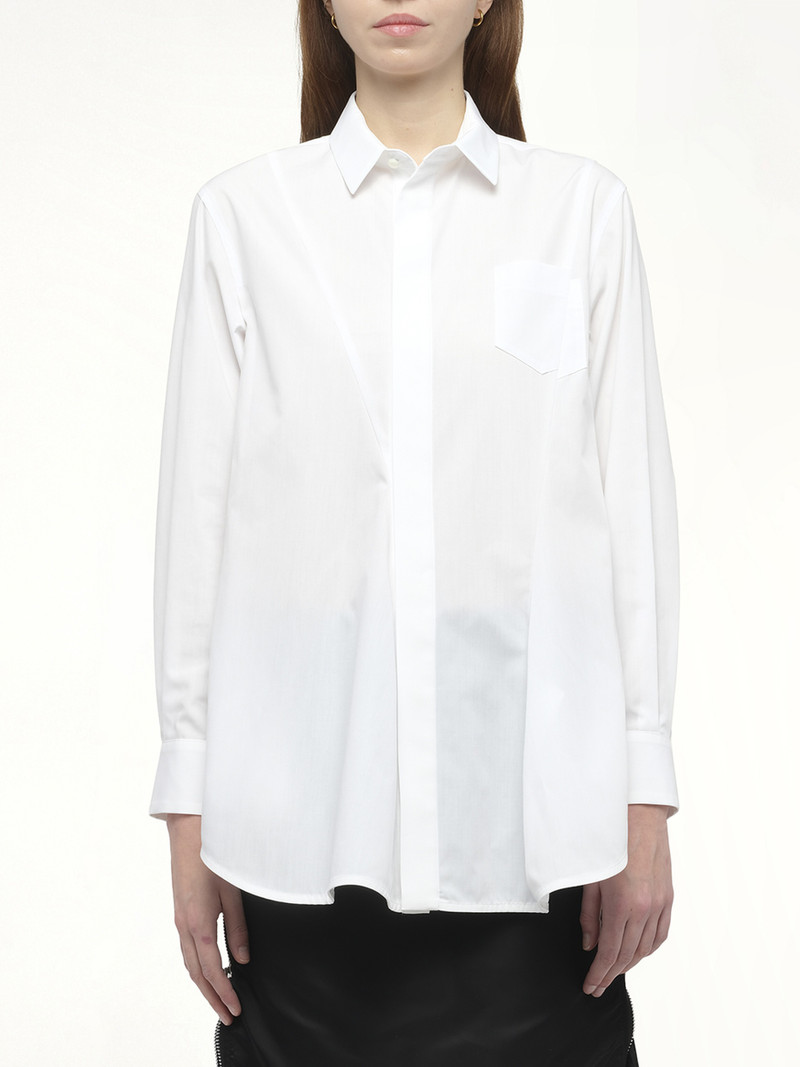 Poplin Shirt in Off White 1