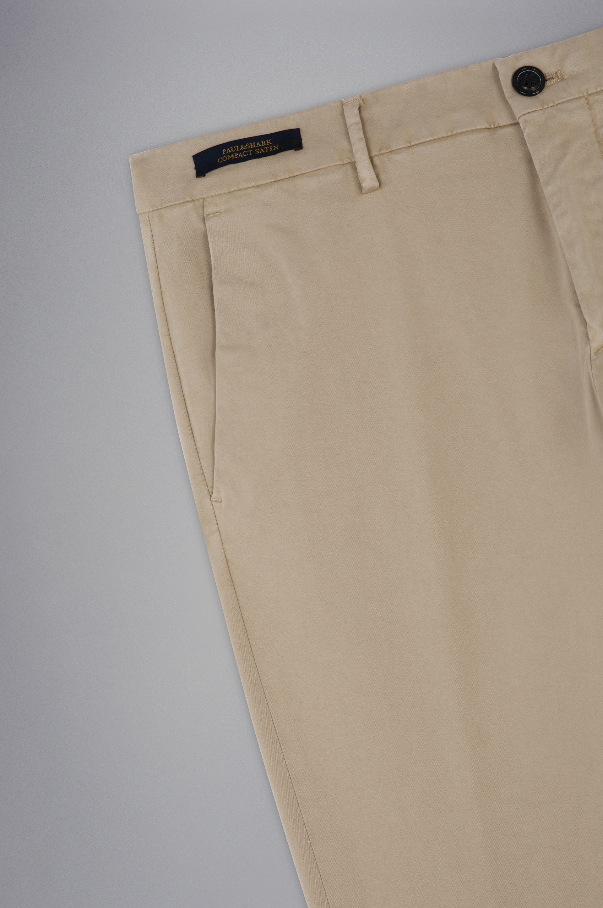 STRETCH COTTON SLIM CHINO TROUSERS - 5